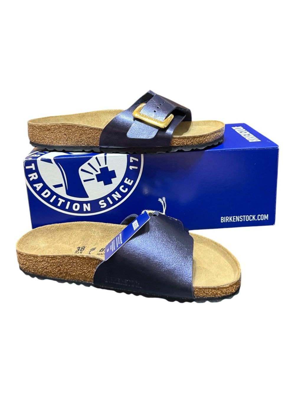 Birkenstock Catalina Cushion Buckle Graceful Midnight Blue EU 38 US Women’s 7 Me - Picture 6 of 6